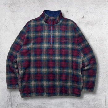 POLAIRE IZOD ROUGE VERT L