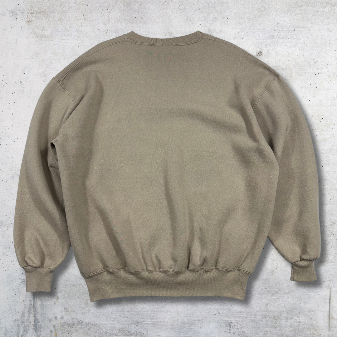 SWEAT RUSSELL CREWNECK VINTAGE 90'S TAUPE XXL – Image 2