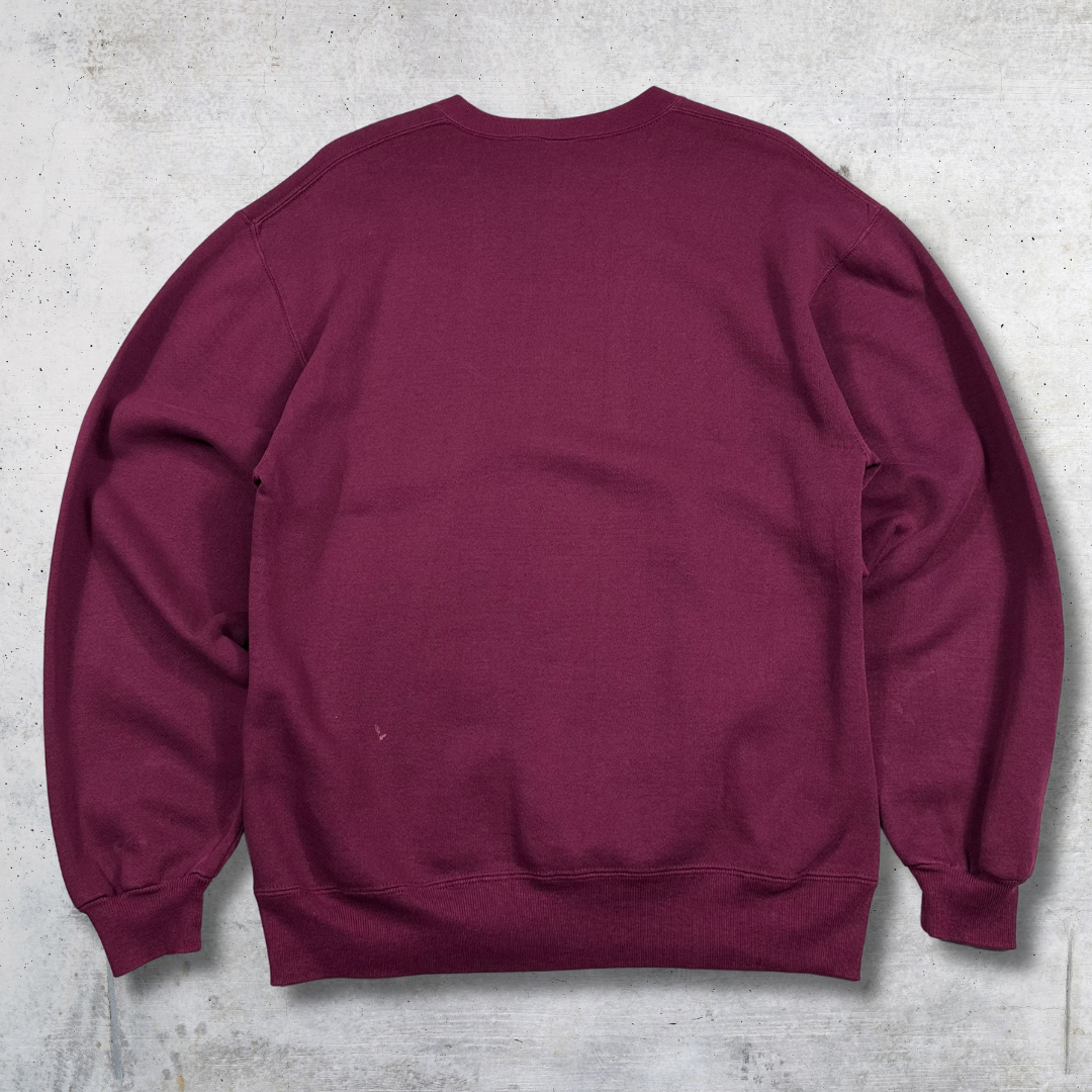SWEAT RUSSELL CREWNECK 90'S BORDEAU L – Image 2