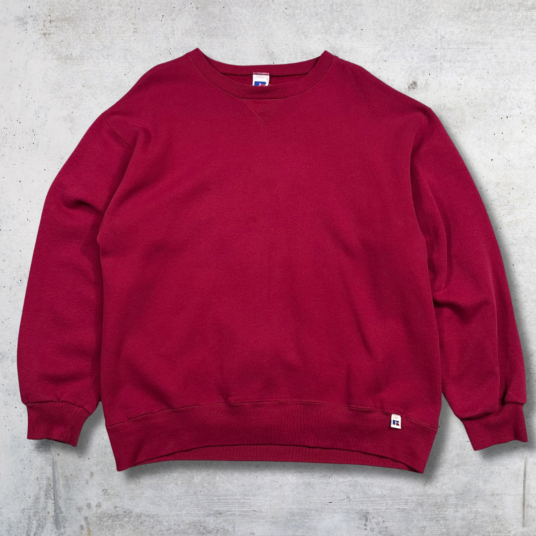 SWEAT RUSSELL CREWNECK 90'S FRAMBOISE L