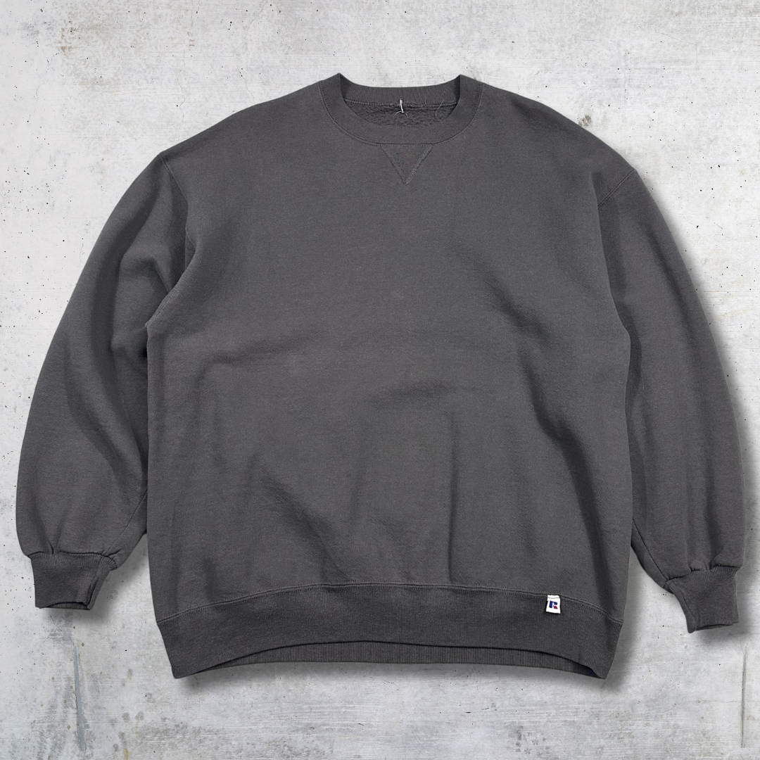 SWEAT RUSSELL CREWNECK 90'S GRIS FONCÉ L