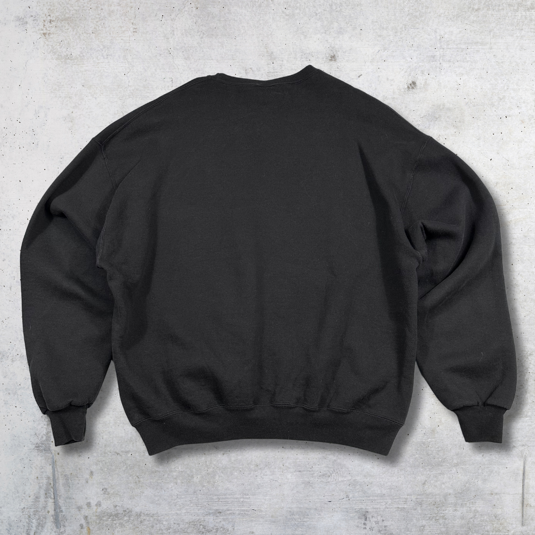 SWEAT RUSSELL CREWNECK VINTAGE 90'S NOIR XXL – Image 2
