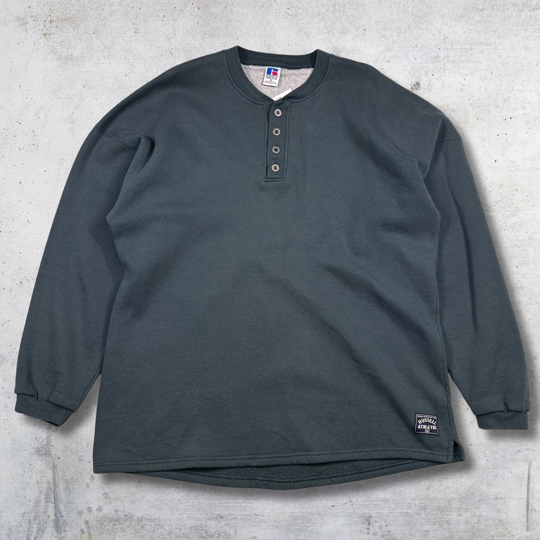 SWEAT RUSSELL CREWNECK 90'S VERT FONCÉ XL