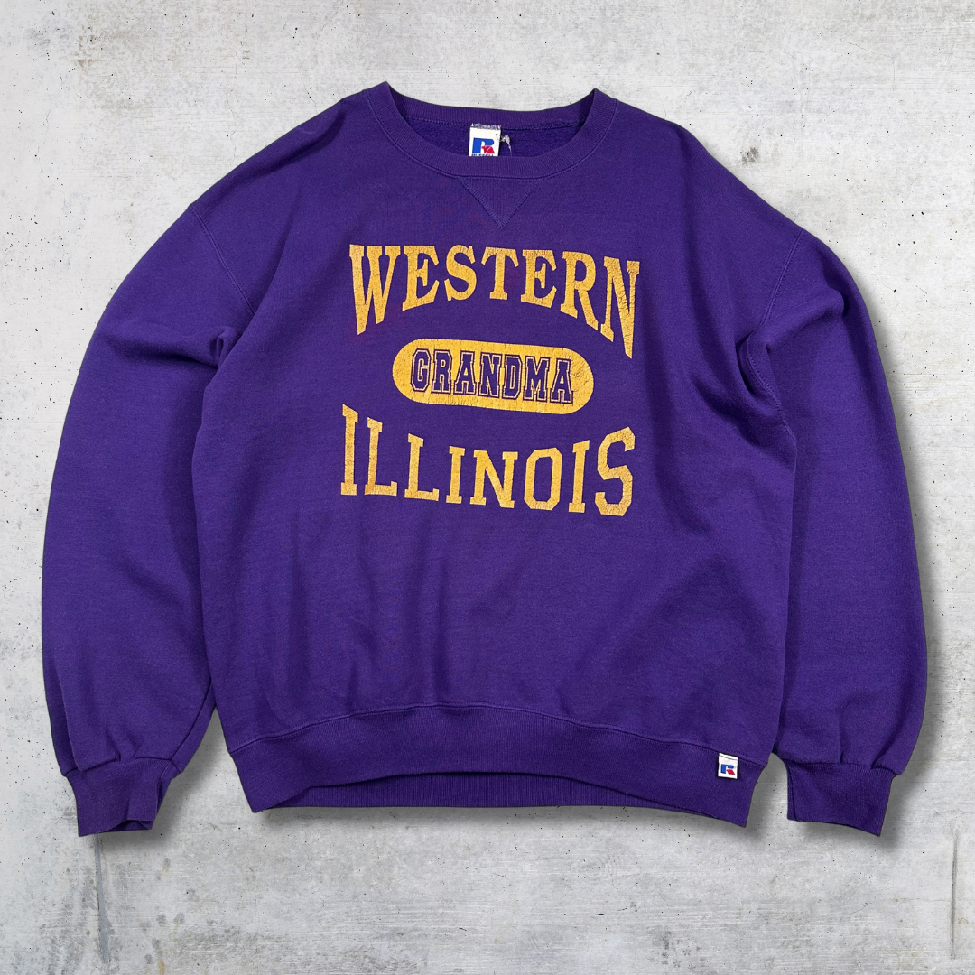 SWEAT RUSSELL CREWNECK 90'S VIOLET WESTERN L