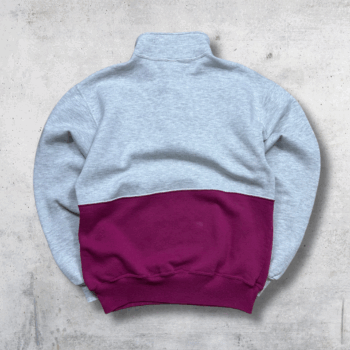 SWEAT 1/4 ZIP RUSSEL GRIS ROSE M – Image 2