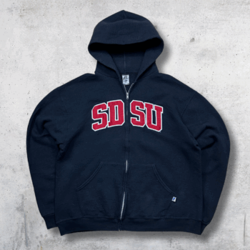 SWEAT FULL ZIP RUSSELL SDSU NOIR M