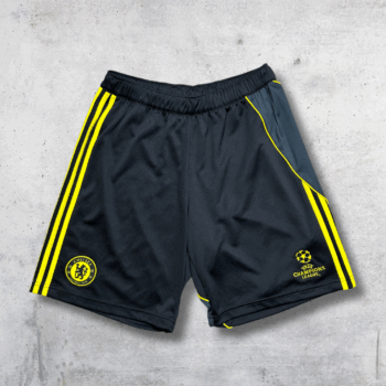 SHORT ADIDAS CHELSEA NOIR ET JAUNE M