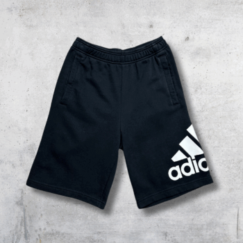SHORT ADIDAS EN COTTON NOIR GROS LOGO S