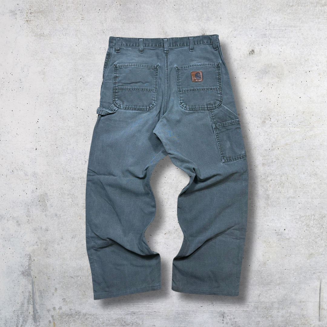 PANTALON Single knee carhartt vintage olive W33 L30 – Image 2