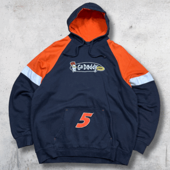 SWEAT NASCAR GODADDYCOM 5 NOIR ORANGE L