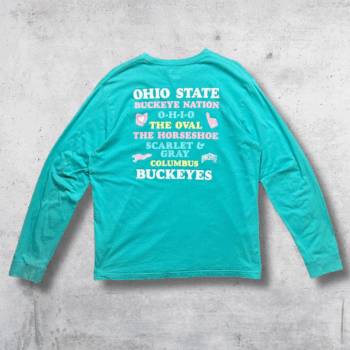 T-SHIRT OHIOSTATE CHAMPION TURQUOISE XL – Image 2