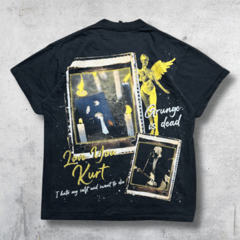 T-SHIRT BOOTLEG NIRVANA NOIR L – Image 2