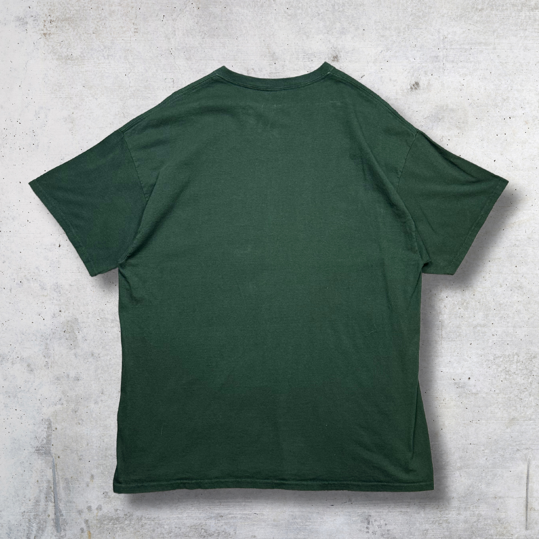 T-SHIRT VINTAGE GILDAN LACROSSE RAIDERS VERT XL – Image 2