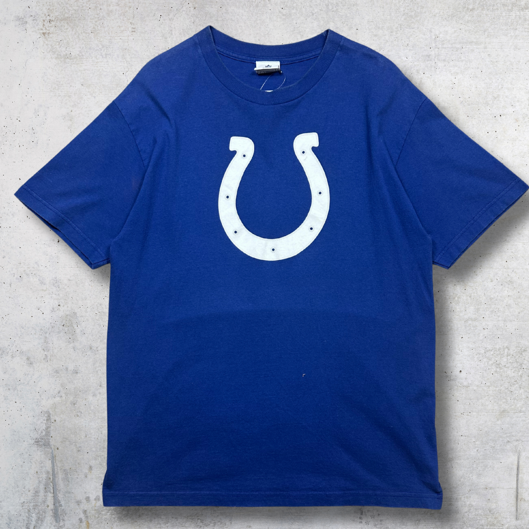 T-SHIRT VINTAGE NFL COLTS BLEU L
