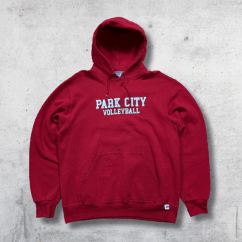 HOODIE RUSSELL PARC CITY ROUGE L