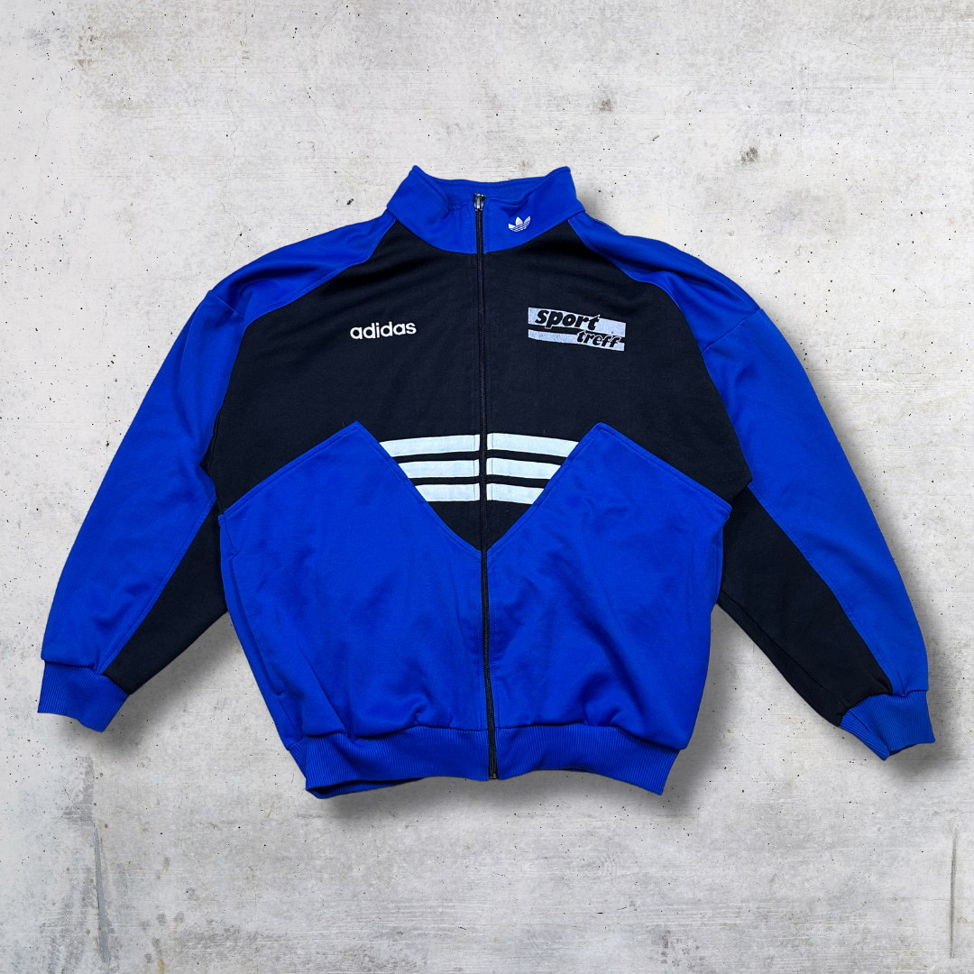 VESTE DE SURVÊTEMENT ADIDAS BLEU ET NOIR L