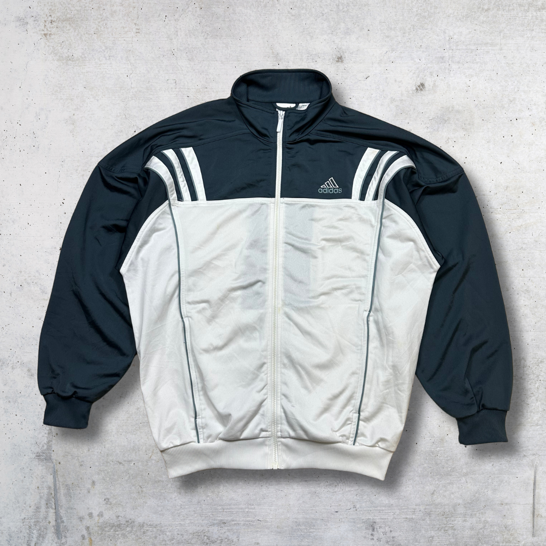 VESTE DE SURVÊTEMENT ADIDAS VERT GRIS BLANC M