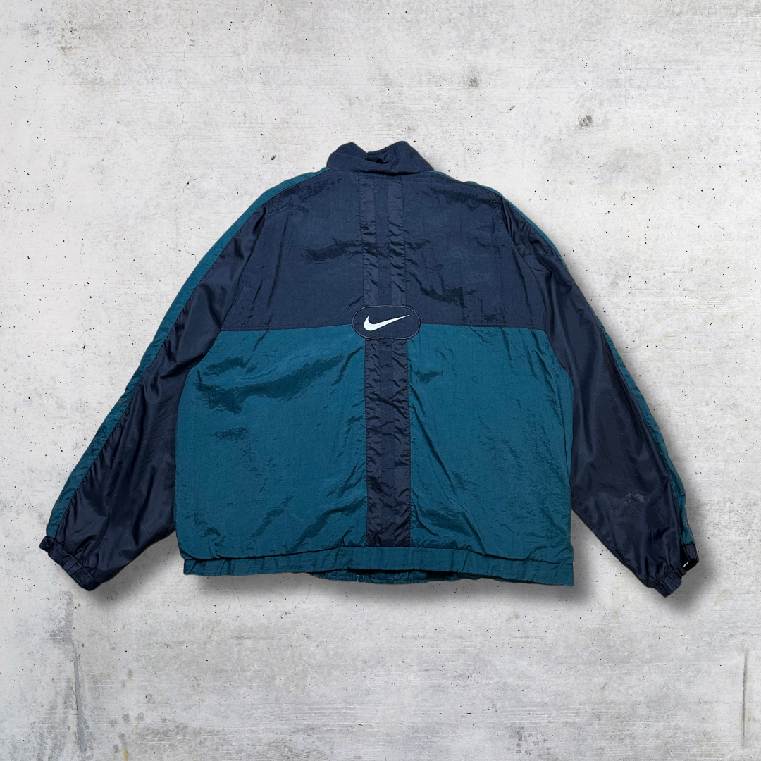 VESTE LEGERE NIKE 90S NOIR ET VERT XXL – Image 2