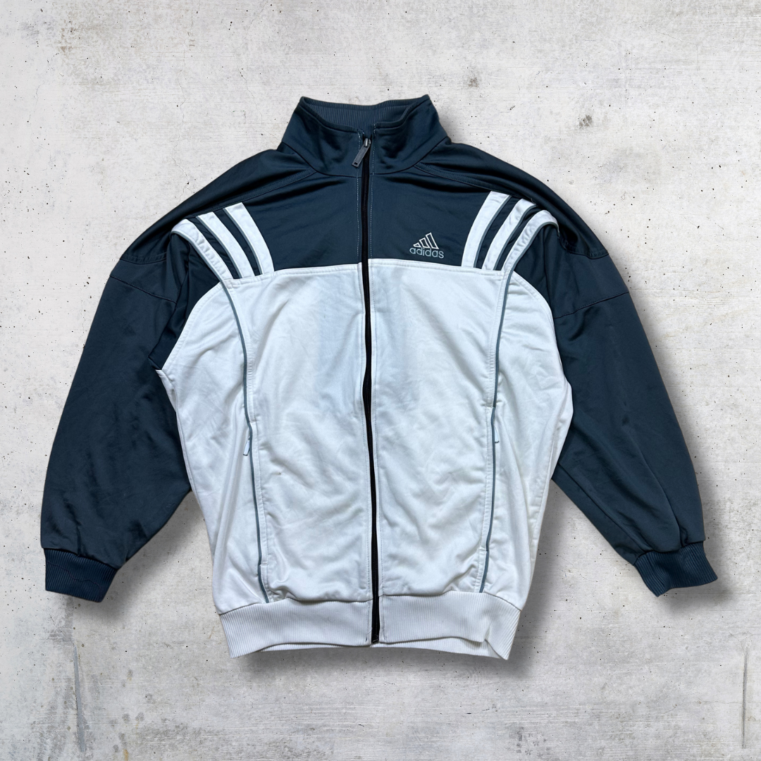 VESTE DE SURVÊTEMENT ADIDAS VERT ET GRIS S
