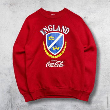 CREWNECK FRUIT OF THE LOOM ENGLAND COCA COLA S
