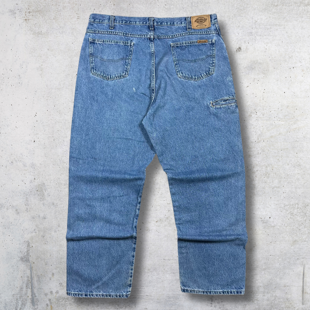 JEAN DICKIES DOUBLE KNEE BLEU W40 L30 – Image 2