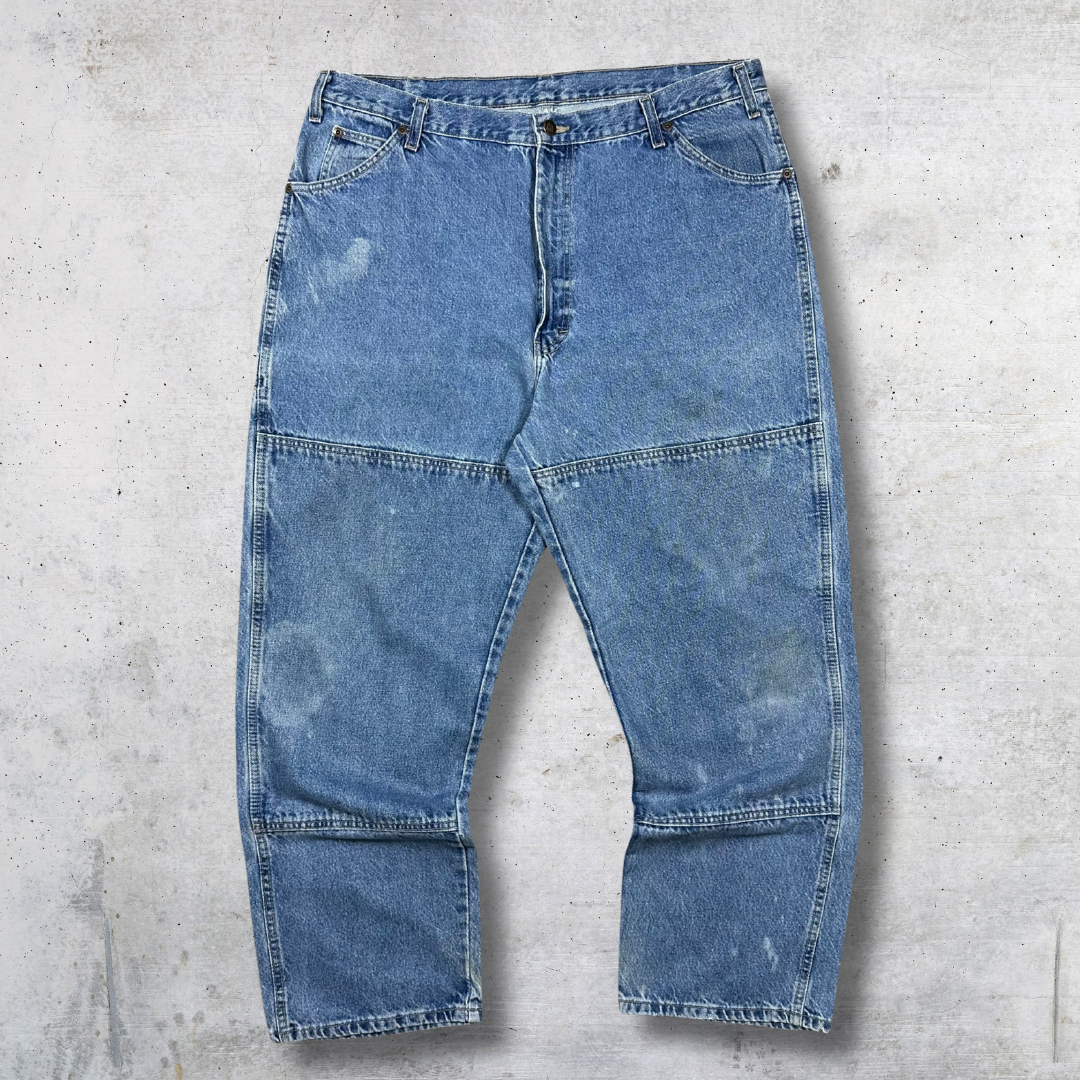 JEAN DICKIES DOUBLE KNEE BLEU W40 L30