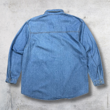 CHEMISE EN JEAN JOHN F 6EE BLEU CLAIR L