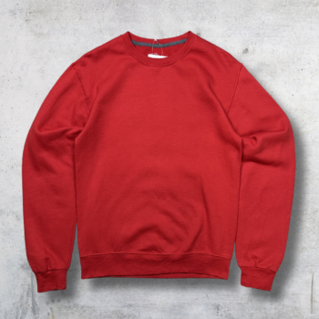 SWEATSHIRT CREWNECK FRUIT OF THE LOOM ROUGE